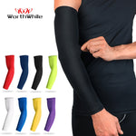 Sports Arm Compression Sleeve Basketball Cycling Arm Warmer Summer Running UV Protection Volleyball Sunscreen Bands