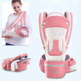 Ergonomic Baby Carrier Breathable Infant Backpack Portable Travel Hipseat Leaps Adjustable Newborn Kangaroo Wrap Mommy Care Nursing Fanny Pack Comfortable