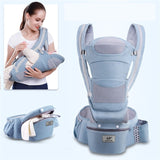 Ergonomic Baby Carrier Breathable Infant Backpack Portable Travel Hipseat Leaps Adjustable Newborn Kangaroo Wrap Mommy Care Nursing Fanny Pack Comfortable