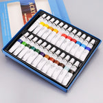 24 Colors Acrylic Paints Set 12ml Tubes Drawing Painting Pigment Hand-painted Wall Paint For Artist DIY C26