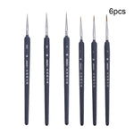 5 PCS Miniature Paint Brush Set Professional Nylon Brush Acrylic Painting Thin Hook Line Pen Art Supplies Hand Painted A3