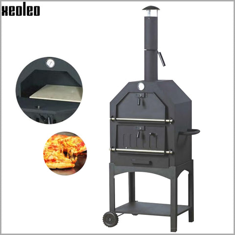 XEOLEO Outdoor Pizza oven Portable Pizza oven Wood-Fired Bread baker Charcoal BBQ grill Firewood Baking stove Cold rolled sheet