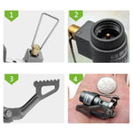 Outdoor Gas Stove  Camping Gas Burner Portable Mini Titanium Stove Survival Furnace Pocket Picnic Gas Cooker brs-3000t