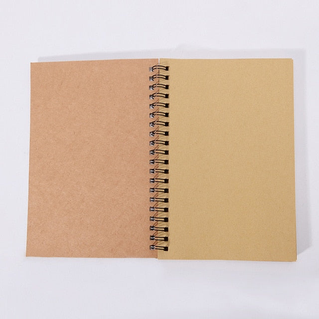 Blank Sketchbook Diary Drawing  Kraft Paper Sketchbook Spiral