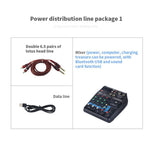 A4 Sound Mixing Console Bluetooth USB Record Computer Playback 48V Phantom Power Delay Repaeat Effect 4 Channels USB Audio Mixer