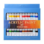 24 Colors Acrylic Paints Set 12ml Tubes Drawing Painting Pigment Hand-painted Wall Paint For Artist DIY C26