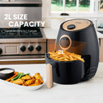 MIUI Smart Air Fryer without Oil Home Cooking MI-CYCLONE 2L Deep Fryer Cold Rolled Metal Disposable Molding Rock Solid Classical