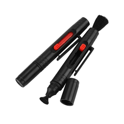 2pcs 3 in 1 Kit Lens Cleaner Pen Dust Cleaner For DSLR VCR DC Camera Lenses Filters Cleaning Retractable Brush