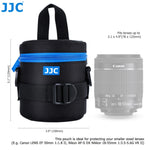 JJC Camera Lens Bag Pouch Waterproof DSLR Lenses Case Soft Polyester Lining Photo Backpack for Canon Sony Nikon Olympus Fujifilm