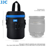 JJC Camera Lens Bag Pouch Waterproof DSLR Lenses Case Soft Polyester Lining Photo Backpack for Canon Sony Nikon Olympus Fujifilm