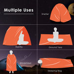 Waterproof Lightweight Thermal Emergency Sleeping Bag Bivy Sack - Survival Blanket Bags Camping, Hiking, Outdoor, Activities