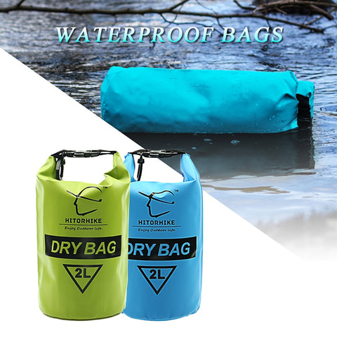 Waterproof Dry Bag Durable Lightweight Outdoor Diving floating Camping Hiking Backpack Swimming Bags 2L